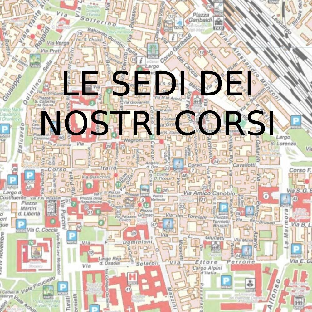  LE SEDI DEI NOSTRI CORSI